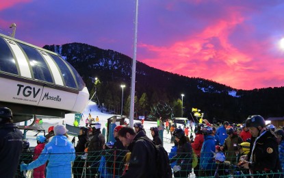 26.100 esquiadores en un día subieron por el TGV de Masella