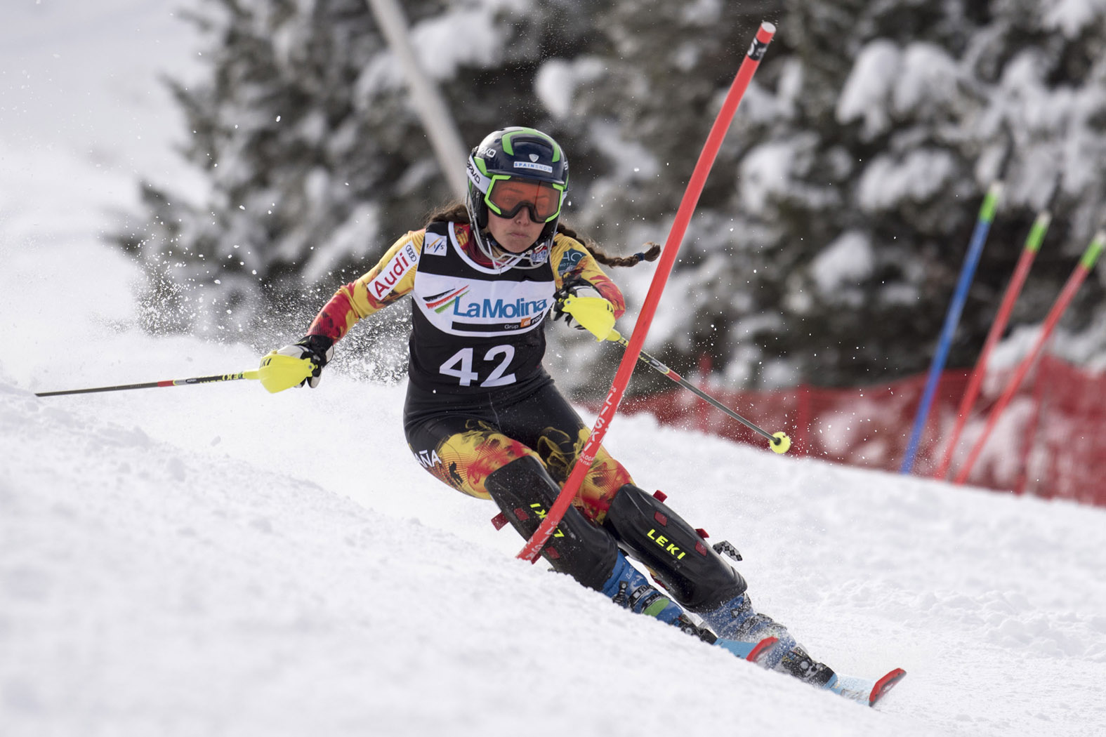 Top 30 para Joaquim Salarich y Alex Puente en el slalom final de Copa de Europa FIS en La Molina