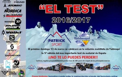 Test de esquís en Valdesquí y apertura del SnowPark