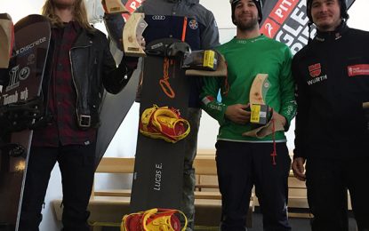 Doble victoria de Lucas Eguibar en la Copa de Europa Snowboard Cross FIS de Pitztal (Austria)