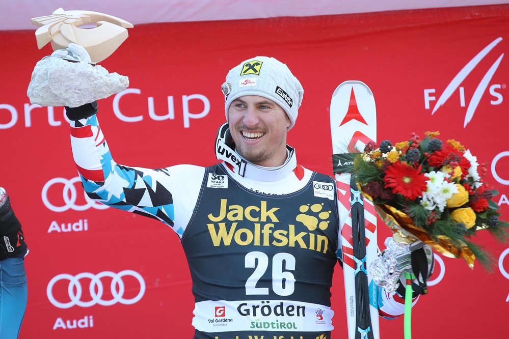Max Franz logra su primera victoria en la Copa del Mundo de Esquí Alpino al imponerse en el descenso de Val Gardena-Gröden (Italia)