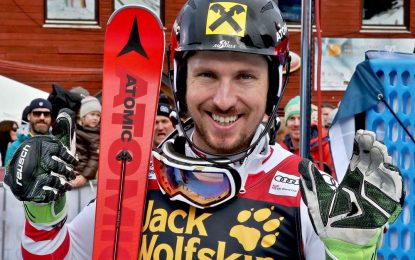 Tras lograr el Globo de Cristal del gigante y de la general de la copa del mundo, Marcel Hirscher también ha conquistado hoy en Kranjska Gora (Eslovenia) el título en el slalom