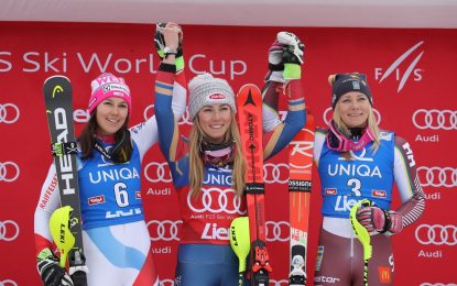 Práctica victoria de Mikaela Shiffrin en el slalom de Lienz (Austria) de la Copa del Mundo de Esquí Alpino