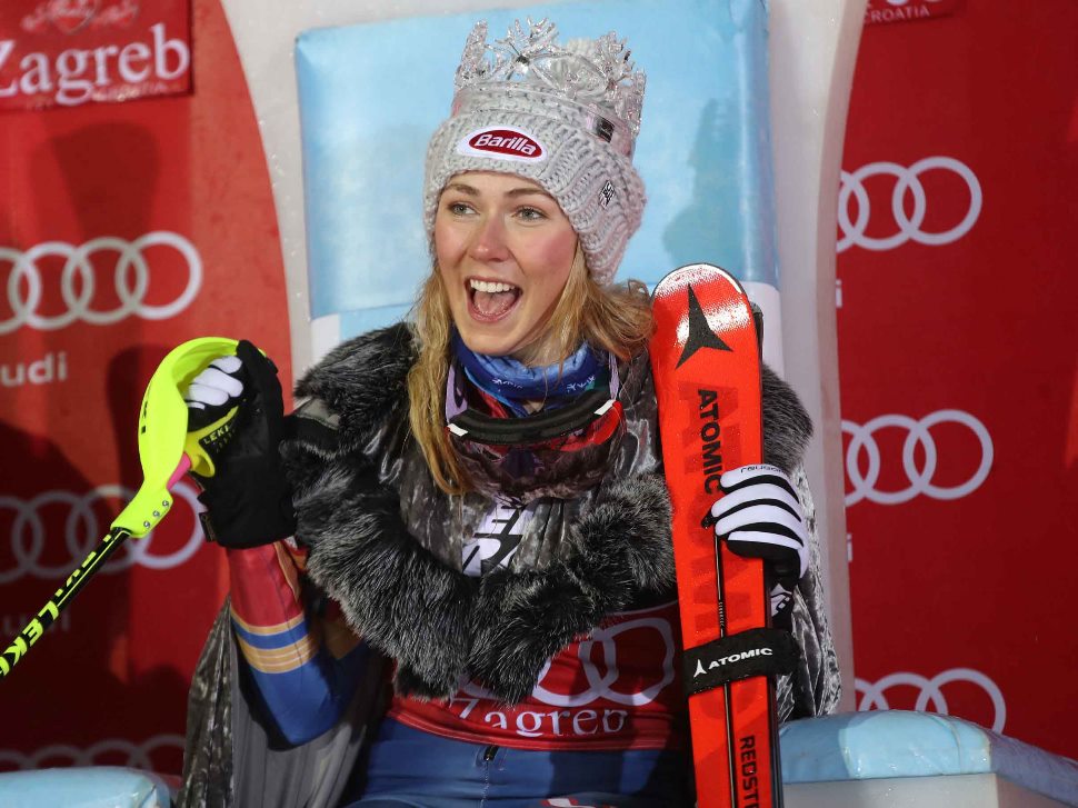 Impecable Mikaela Shiffrin al ganar el slalom de Zagreb (CRO)