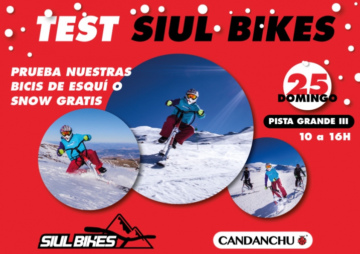 Candanchú te invita a probar las bicis de esquí gratis este fin de semana.