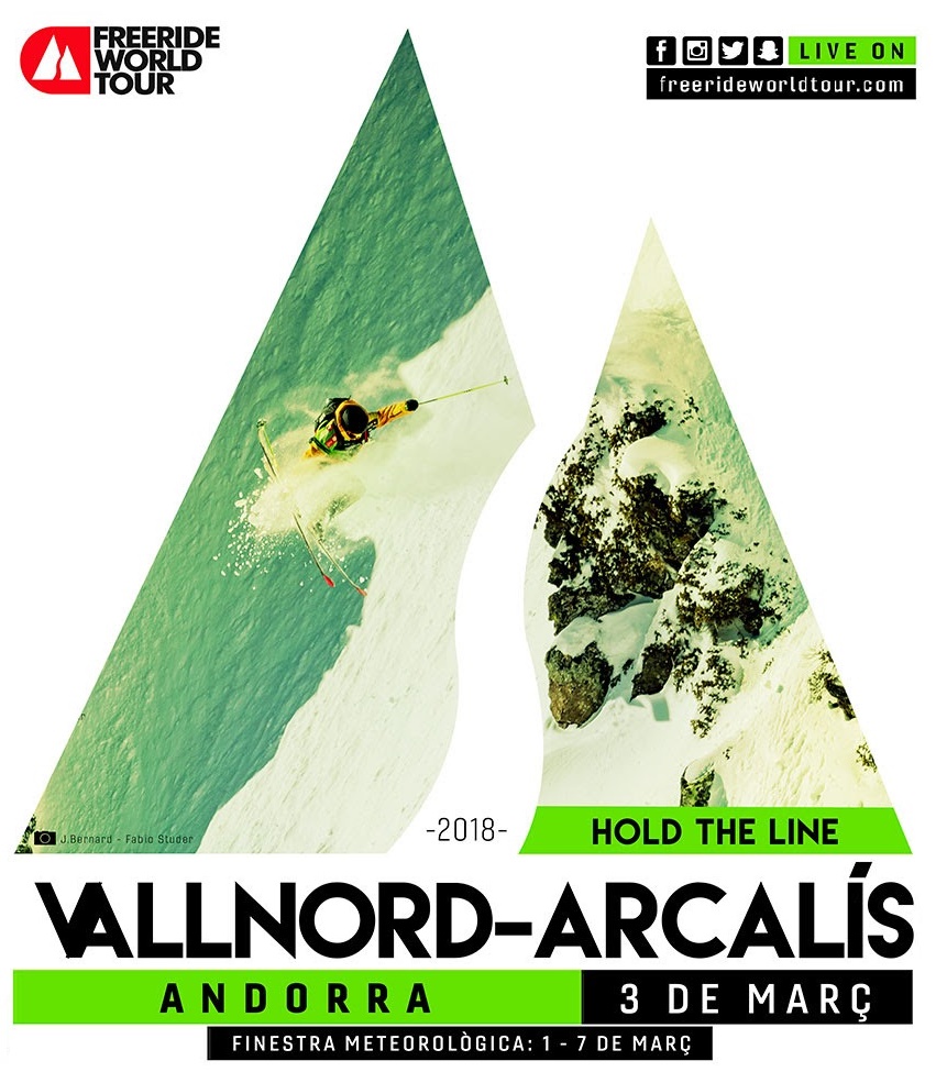 Primera parada europea del calendario 2018 Freeride World Tour en Arcalís