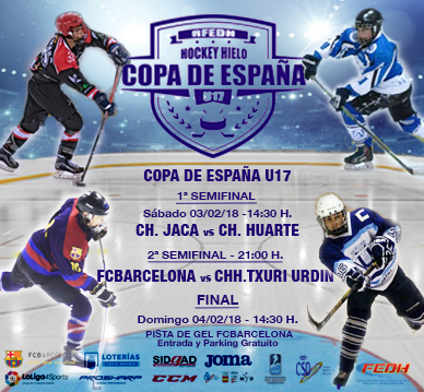 Final Four de la Copa de España U17 de Hockey Hielo en Barcelona