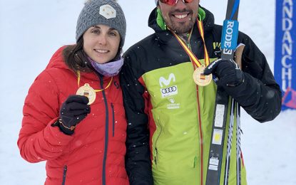 Imanol Rojo y Marta Cester, campeones de España de esquí de fondo en técnica libre individual en Candanchú