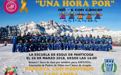 La Escuela de Esquí de Panticosa lanza ‘Una hora por’ para recaudar fondos en la lucha contra el cáncer infantil