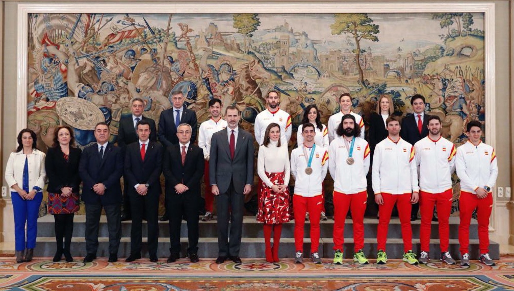 Recepción de la delegación olímpica española en la Casa Real