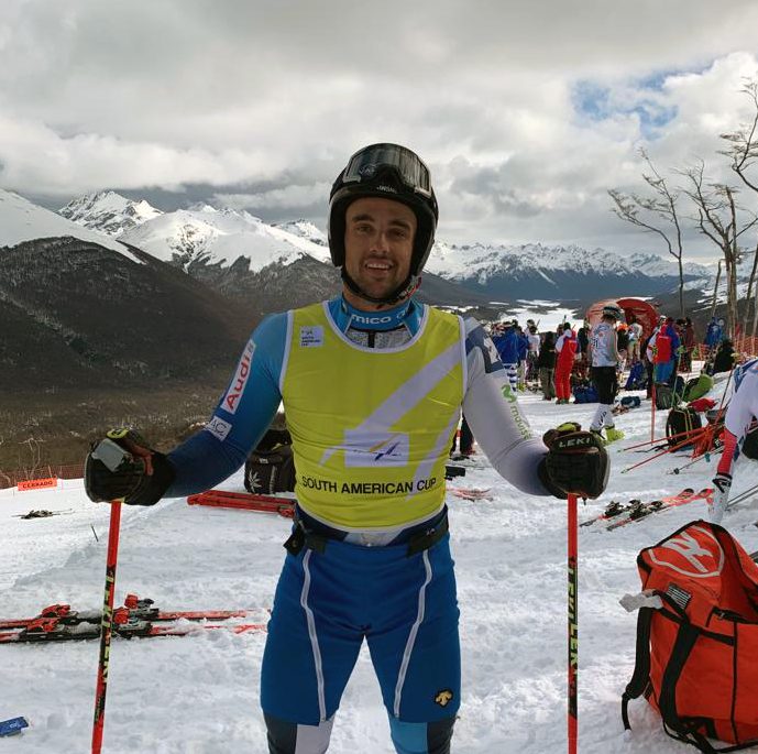 Alex Puente gana el circuito de gigante de la Copa Continental de Sudamérica de esquí alpino
