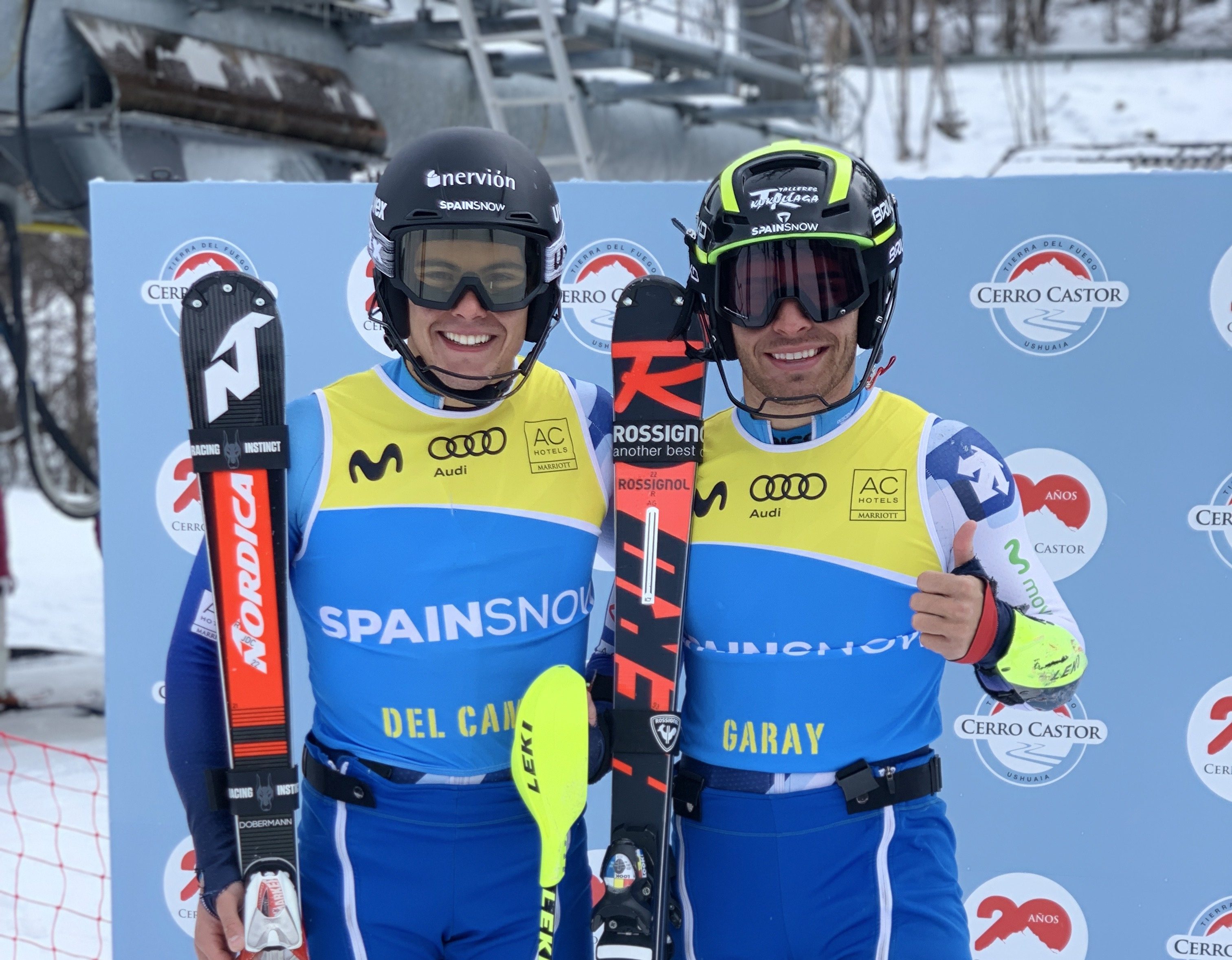 Plata para Juan del Campo y bronce para Aingeru Garay en el circuito de slalom de la Copa Continental de Sudamérica FIS de esquí alpino