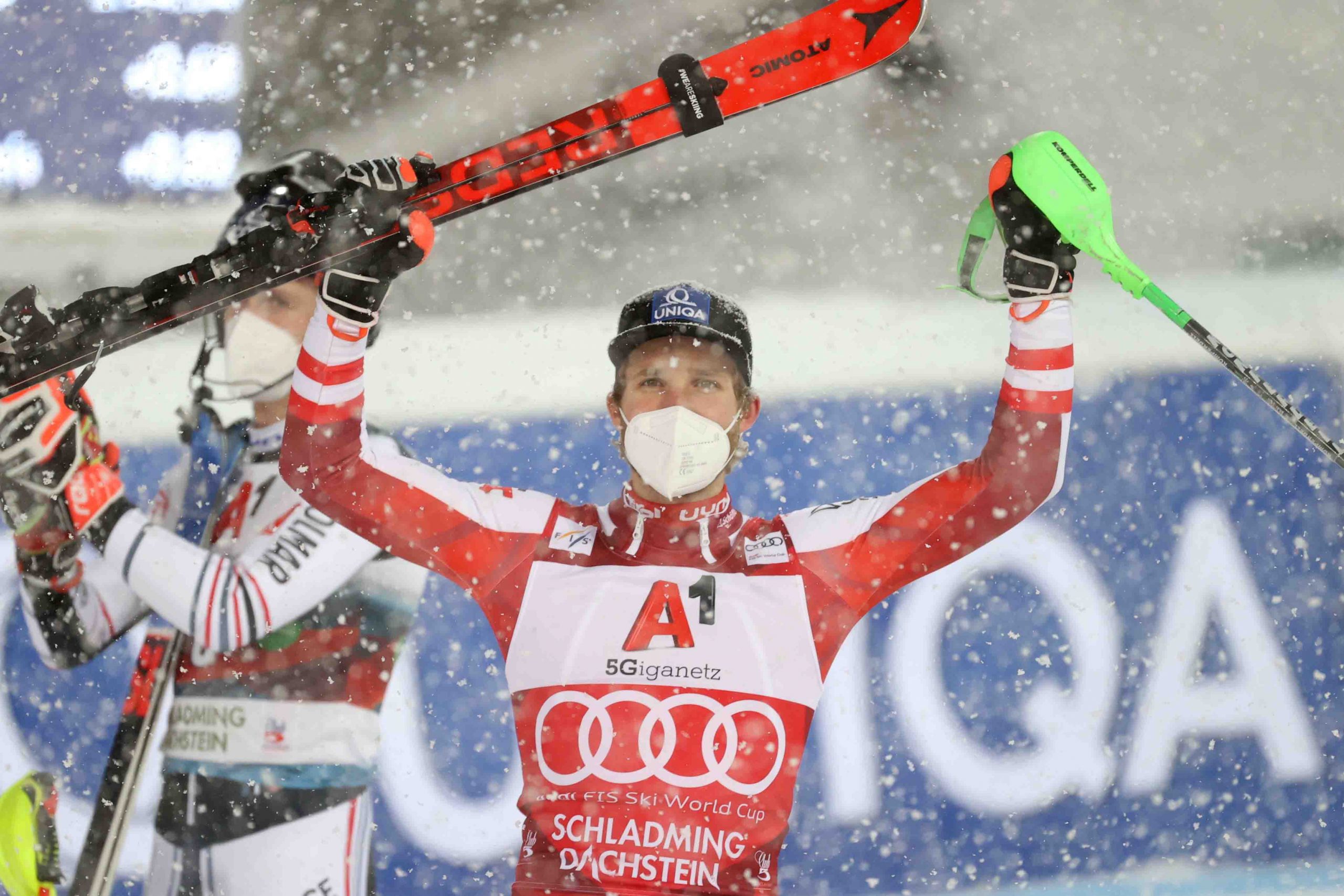 Marco Schwarz gana el slalom de Schladming