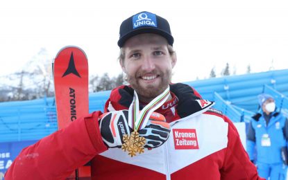 Marco Schwarz, campeón del mundo de combinada alpina en Cortina d’Ampezzo