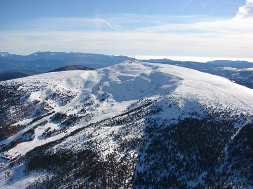 Sobrevolando Port Ainé Nevado