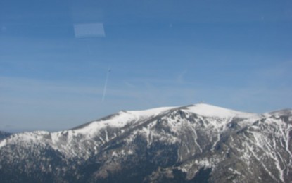 Sobrevolando Valdesquí y Navacerrada Invierno