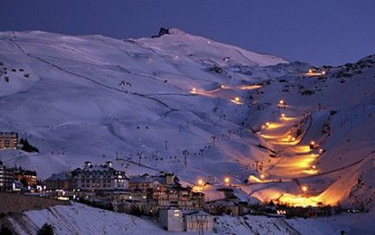 Esquí nocturno en Sierra Nevada