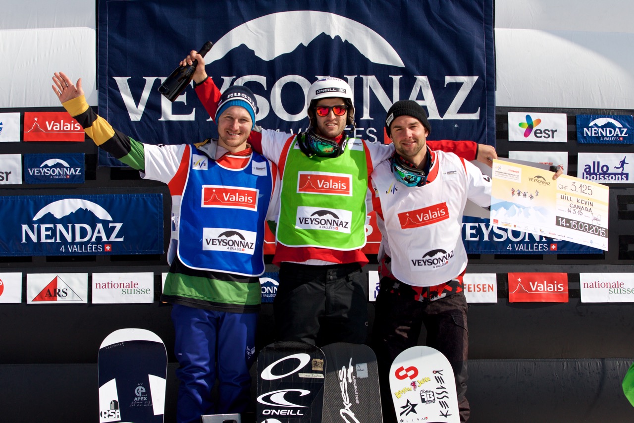 Lucas Eguibar gana la Copa del Mundo de snowboard cross (SBX) FIS de Veysonnaz, Suiza