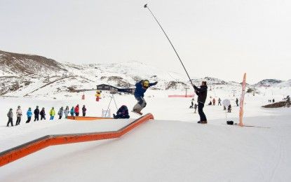 El snowpark del Río de Sierra Nevada