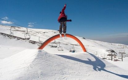 Sierra Nevada construye la pista de ski cross en la Loma de Dílar