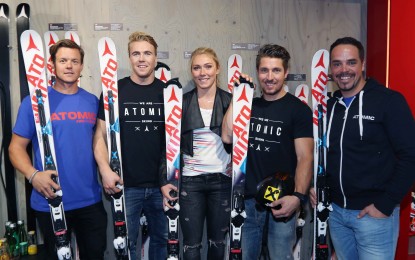 El Redster-team de Atomic, listo para el estreno de la copa del mundo de esquí alpino en Sölden (Austria)