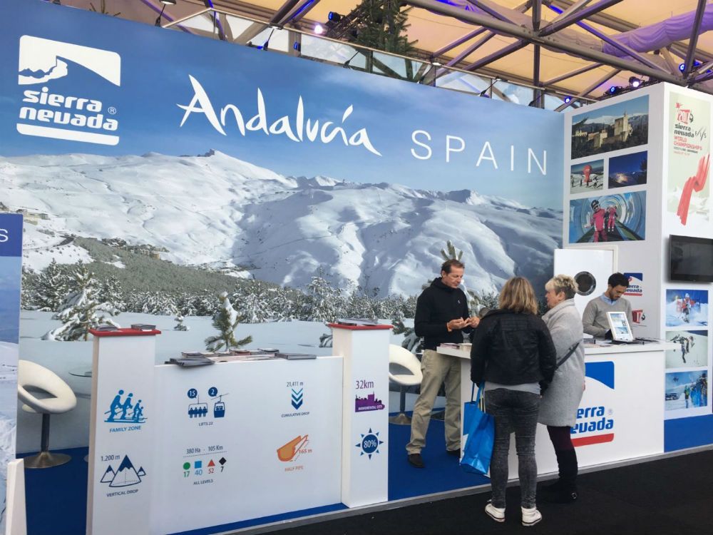 Sierra Nevada en la feria de esquí de Londres