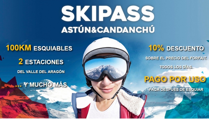 Skipass Candanchú-Astún ya está disponible, renueva y da de alta tu tarjeta