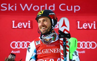 Clara victoria de Marcel Hirscher en el primer slálom de la copa del mundo disputado en Levi (Finlandia)