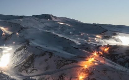 Sierra Nevada prueba la iluminación de los escenarios donde se disputarán cuatro competiciones nocturnas