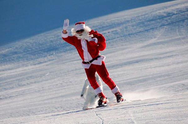 Papá Noel visita la estación – sector Formigal