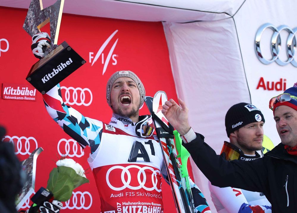 Marcel Hirscher se impone en el slálom de Kitzbühel (AUT) y recupera el liderato de la clasificación del sl de la Copa del Mundo