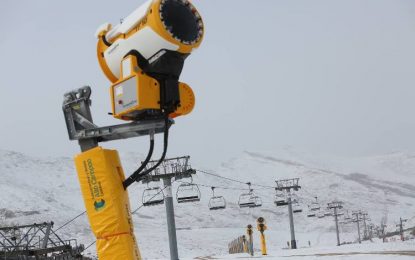 La estación Alto Campoo arranca la producción de nieve gracias a las bajas temperaturas