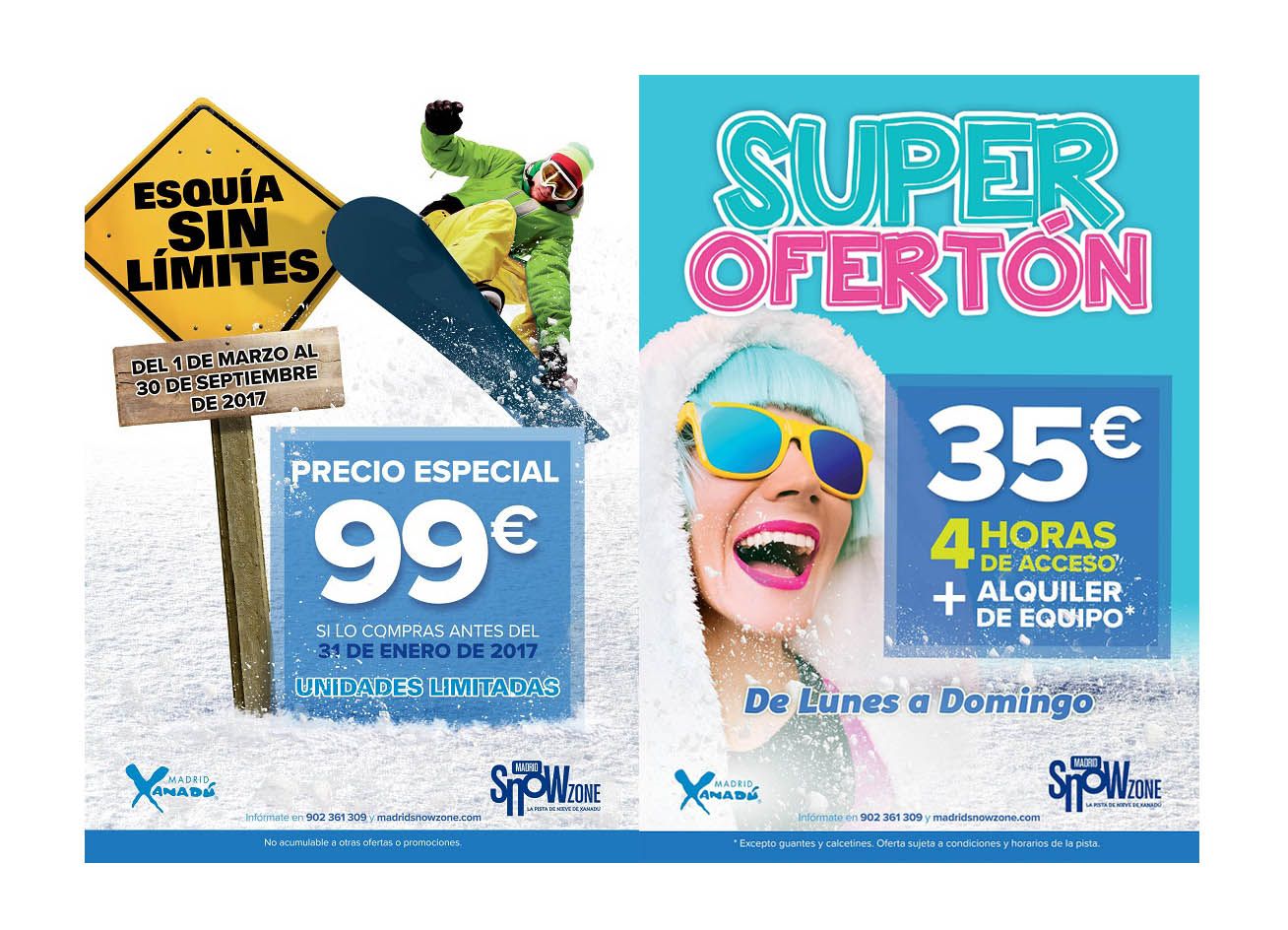 Madrid SnowZone apuesta por facilitar la práctica del deporte blanco