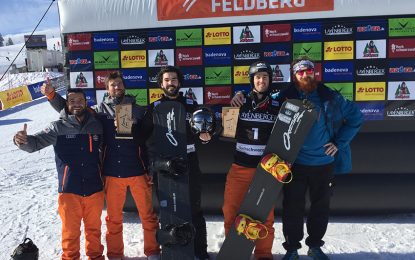 Podio para Lucas Eguibar y Regino Hernández en la Copa del Mundo FIS Snowboardcross de Feldberg (Alemania)