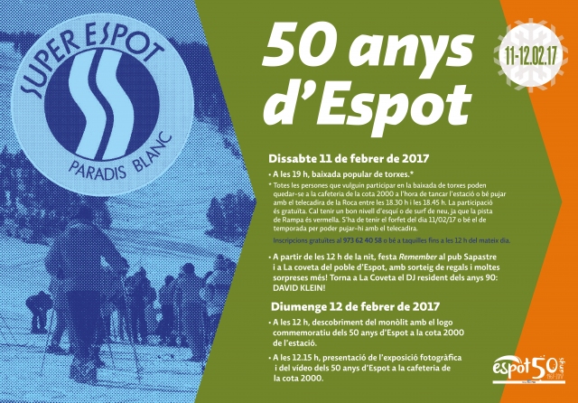 El fin de semana del 11 y 12 de febrero estación Espot celebra su aniversario