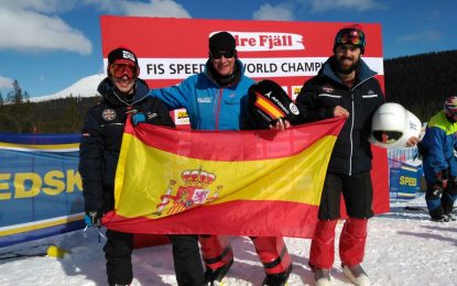 Álvaro García, subcampeón Junior en los Campeonatos del Mundo FIS de Kilómetro Lanzado en Idre Fjäll (Suecia)
