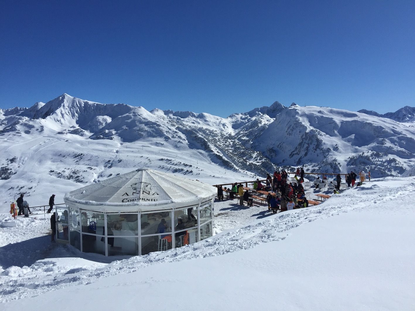 Las terrazas de Baqueira Beret