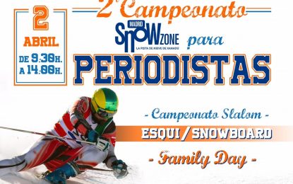 El II Campeonato Madrid SnowZone para periodistas incluirá el snowboard como modalidad de competición