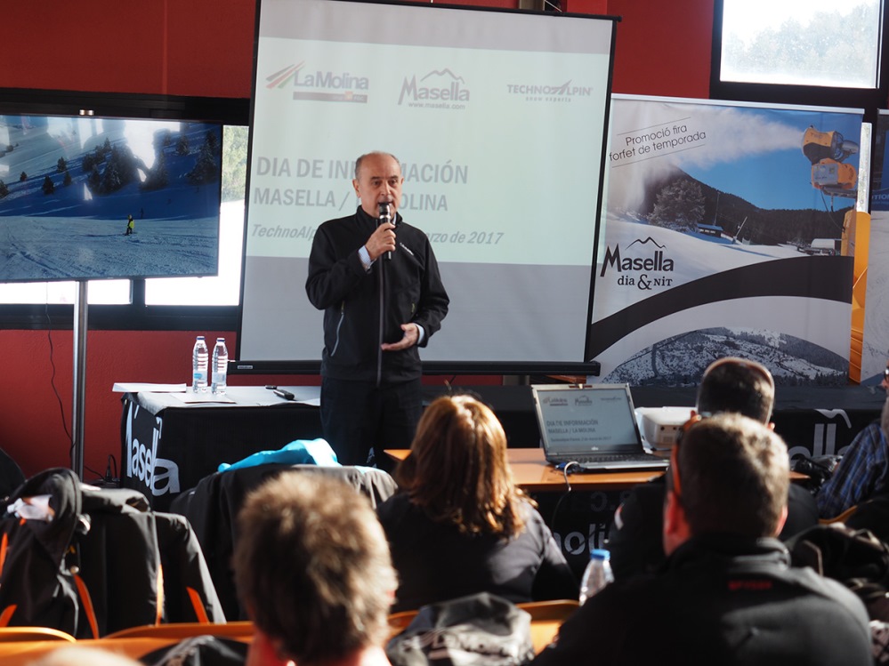 Jornada técnica de Technoalpin que presenta las novedades de la temporada 2017-18 en sistemas de producción de nieve en el dominio esquiable de La Molina + Masella