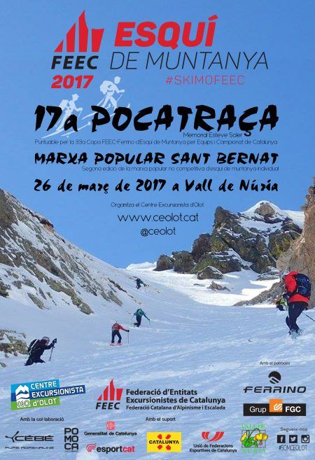 La XVII edición de la Pocatraça integra este año el Campeonato de Cataluña de Skimo por equipos.