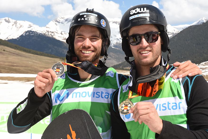 Lucas Eguibar y Alba Terés ganan los Campeonatos de España Absolutos de Snowboardcross en Baqueira Beret