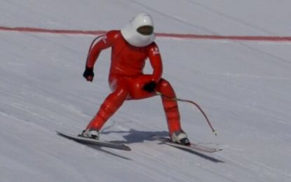 Turbo-cuña/error esquiando a 235 km/h de un español
