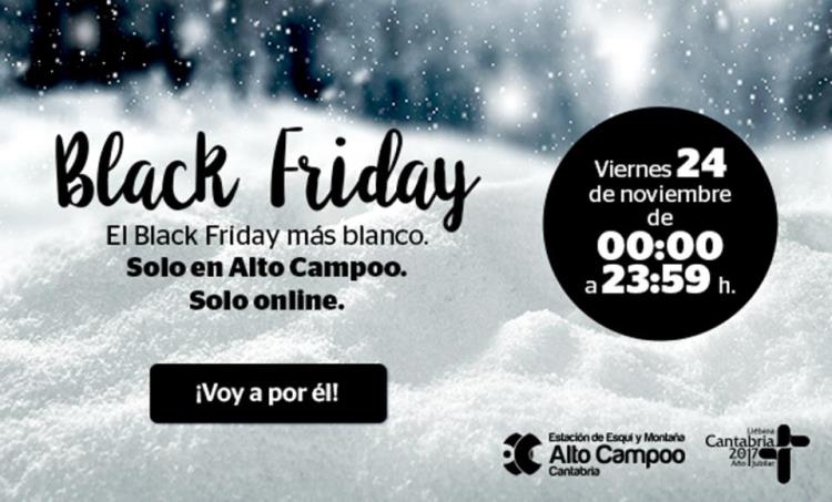 Llega el Black Friday a Alto Campoo con descuentos en los forfaits