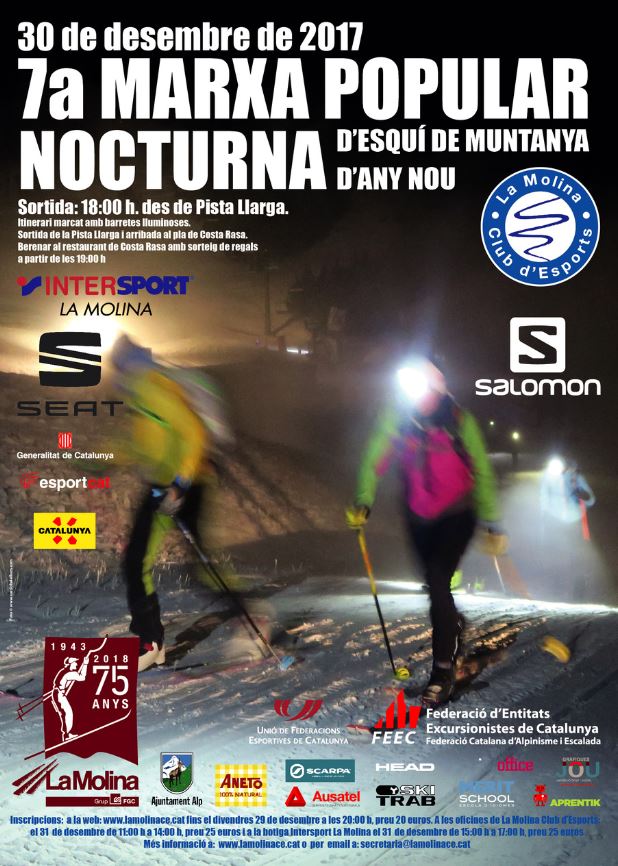 7º Marcha popular nocturna en La Molina