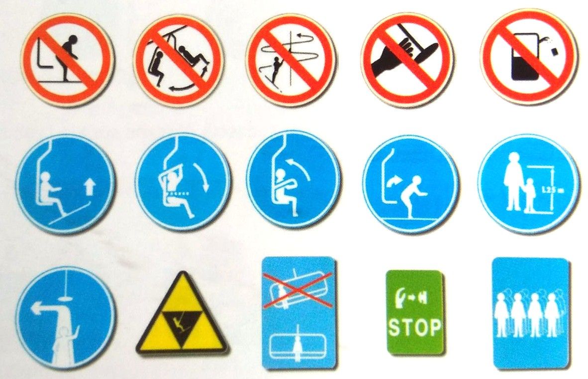 Seguridad. Señalización en pistas