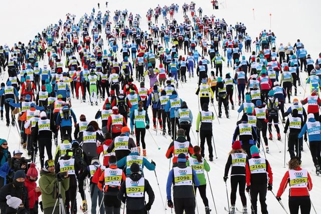 Mucha nieve para los 850 participantes en la 39ª Marxa Beret
