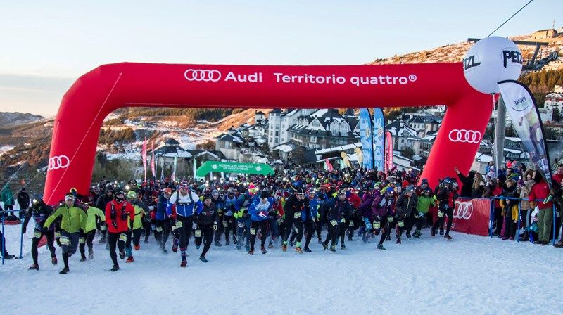 El granadino Jacob Gutiérrez y la alcazareña Alba Reguillo, campeones de España en el Snow Running de Sierra Nevada