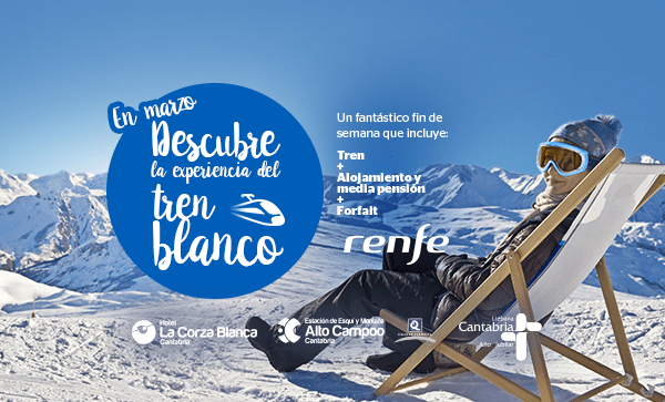Disfruta de un fin de semana de nieve con el Tren Blanco de Alto Campoo