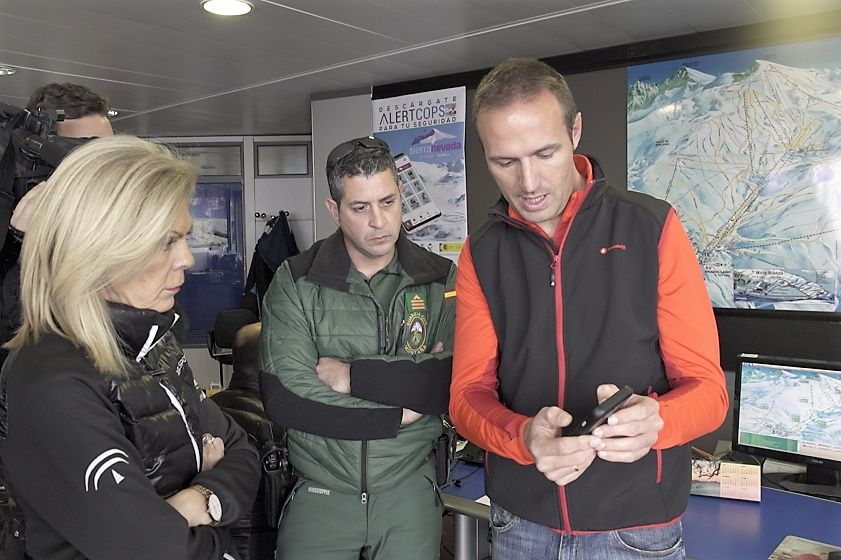 Sierra Nevada dispone de una versión de ‘AlertCops’ para el rescate en pistas y montaña