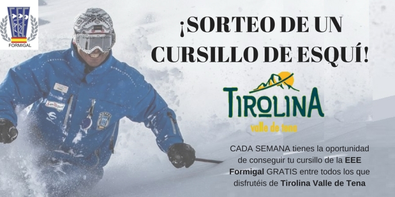 Tirolina Valle de Tena sortea un cursillo de cuatro días gracias a la Escuela Española de Esquí de Formigal